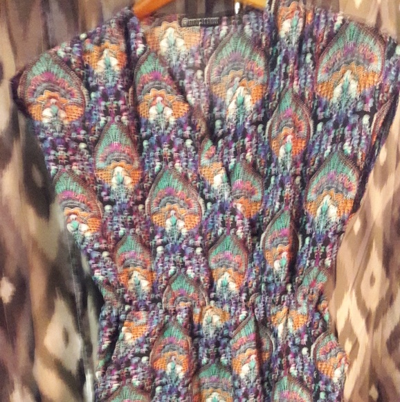Fashion to Figure Dresses & Skirts - Colorful cross front dress with pockets